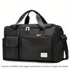 Unisex Large-capacity Travel Bag - Polyester, Fitness Bag with Multiple Compartments, Adjustable Shoulder Straps for Women's Duffel Bags, Fitness Bags
