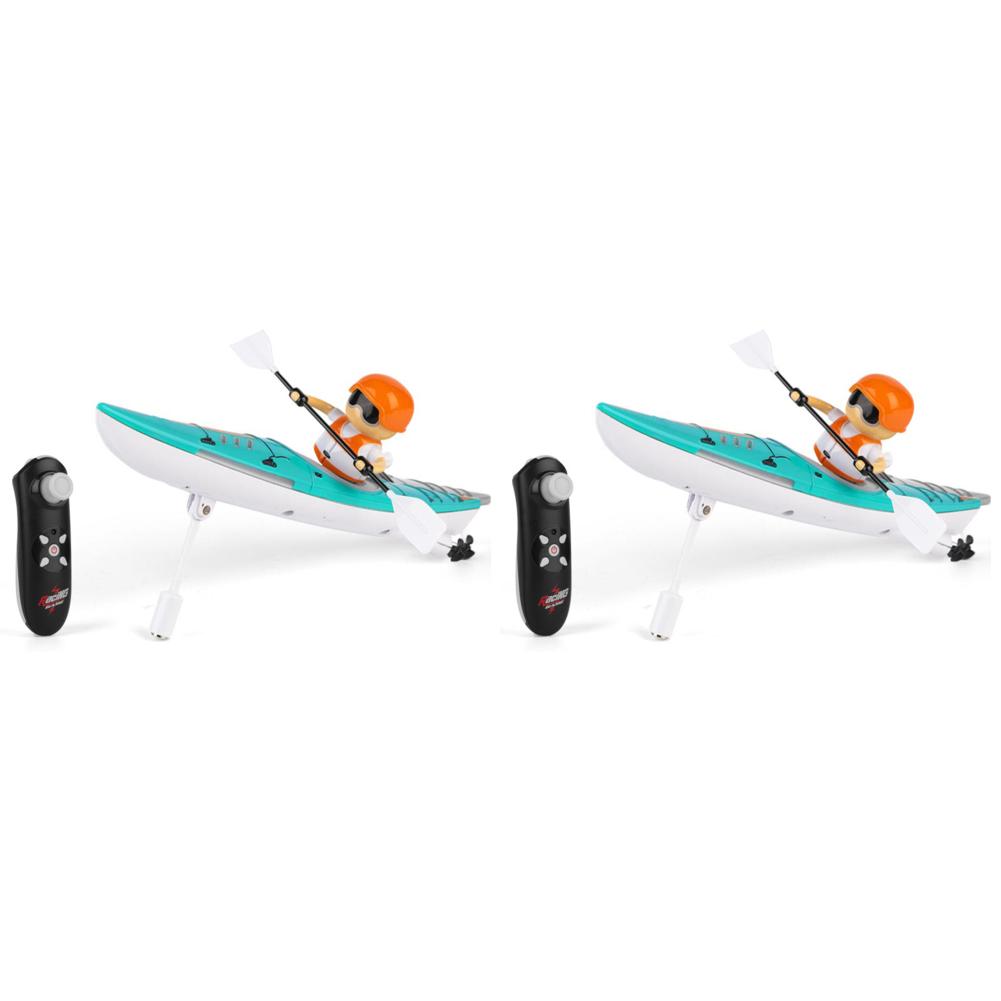 

LF# 2.4Ghz Remote Control Boat RC Kayak Boat Summer Water Toys for Kids (Blue)
