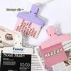 Plastic Receipt Storage Folder Stationery Securing Clip New Magnetic Clip