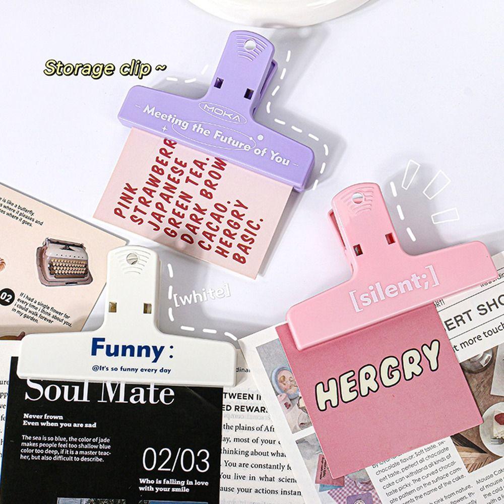 Plastic Receipt Storage Folder Stationery Securing Clip New Magnetic Clip