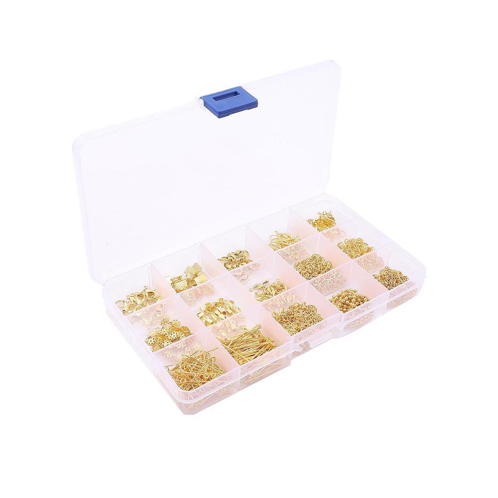 Set di 15 pezzi di strumenti per gioielli in metallo fatti a mano per bracciali e collane fai da te