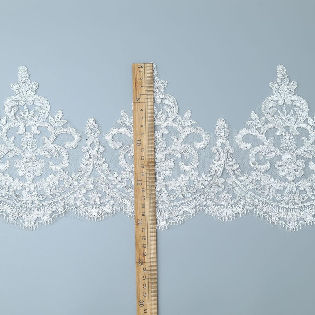 Car Bone Lace Eyelash Lace Wedding Dress Children'S Clothing Hanfu Women'S Clothing Mother Clothing Accessories