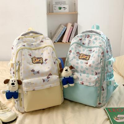 Mori Little Fresh Girl Backpack Cute Printed Junior High School Student Backpack Large Capacity Student Schoolbag