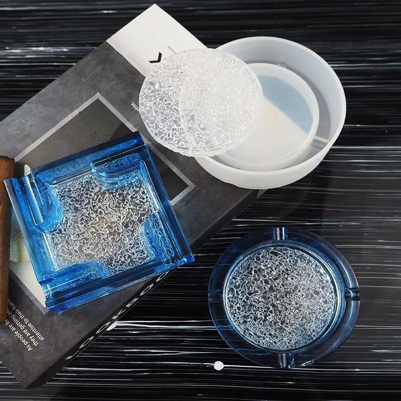 1PC Ashtray Craft DIY Transparent UV Resin Epoxy Silicone Combination Molds For DIY Making Finding Accessories Jewelry