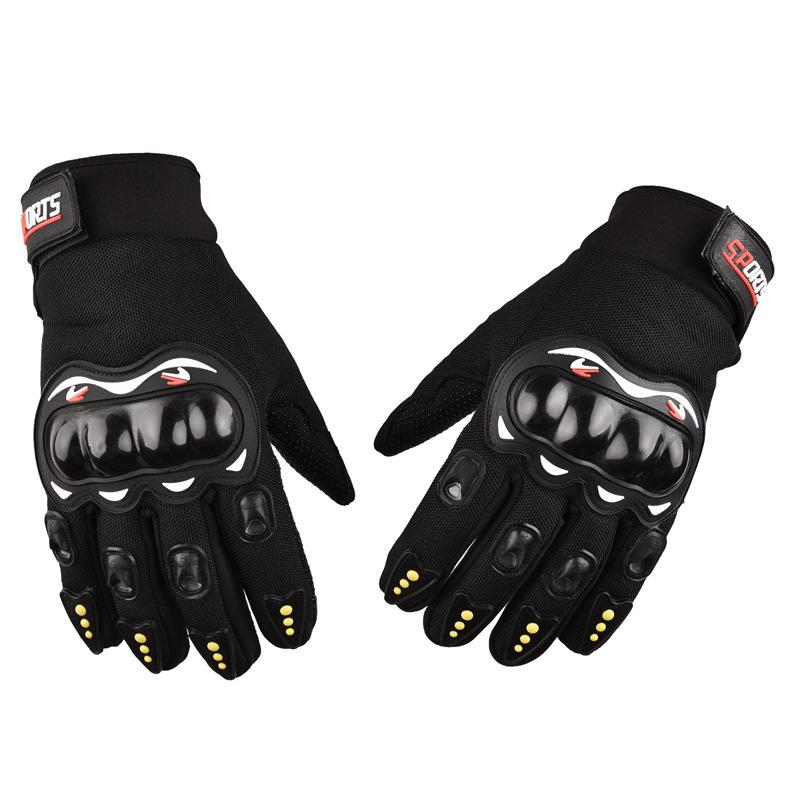 Men's & Women's Full Finger Anti-Slip Breathable Motorcycle Riding Gloves - Wear-Resistant & Protective Outdoor Gear