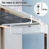 Carbon Steel Under-table Storage Rack Smooth Slide/Pull-out Breathable Pull-out Cabinet Mesh Drawer Large Load Bearing