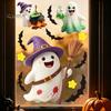 Shop Window Displays 2Pcs Cute Ghost Halloween Static Stickers, PVC Waterproof Cartoon Pumpkin Bat And Holiday Party Supplies Star Glass Decals,