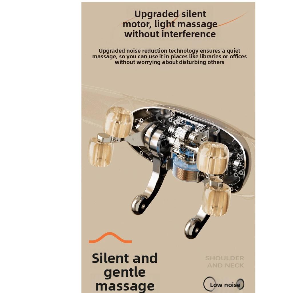 Upgraded Neck and Shoulder Massager, Trapezius Muscle Massage Machine with Heat Therapy, Portable Electric Cervical Massager for Home