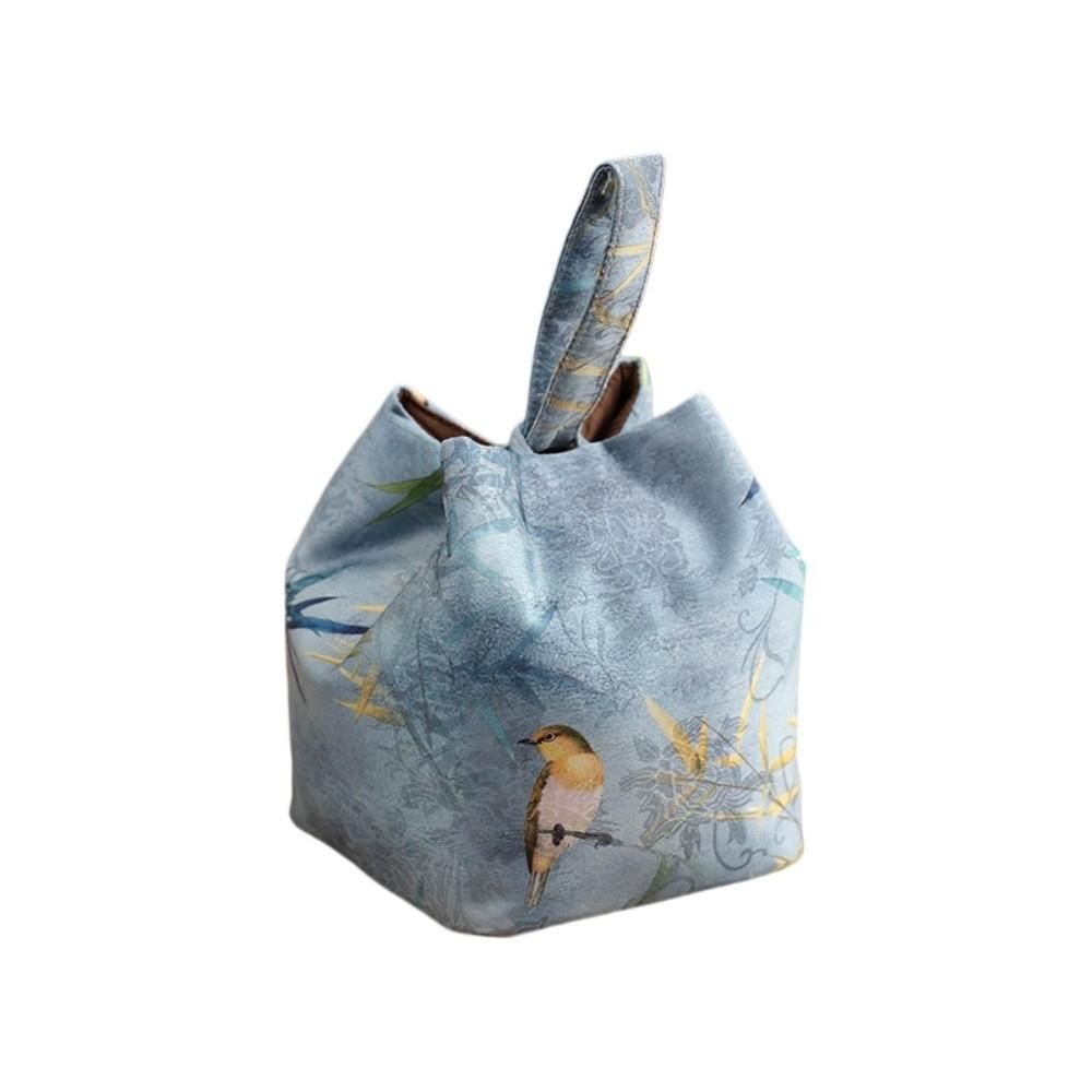 Print Teaware Storage Bag Breakage-proof Small Item Pouch Storage Bag