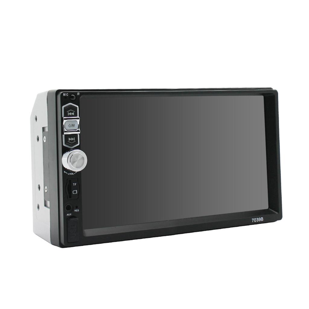 Ulepszony multimedialny samochodowy system stereo LCD Zgodny z technologią Bluetooth Dźwięk i połączenia w trybie głośnomówiącym Wbudowany mikrofon Pilot zdalnego sterowania