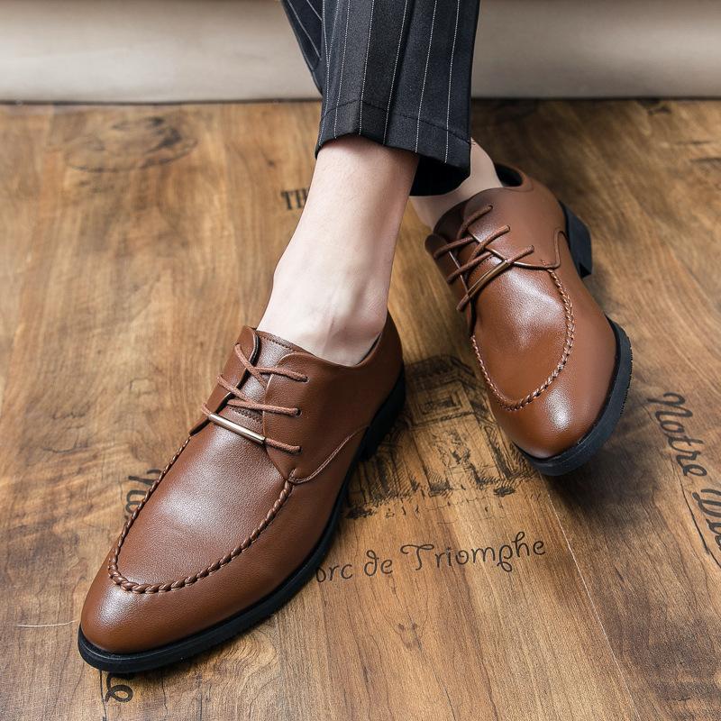 Men 'S Korean Style Business British Style Leather Shoes Casual Inner Height Increasing Men 'S Shoes