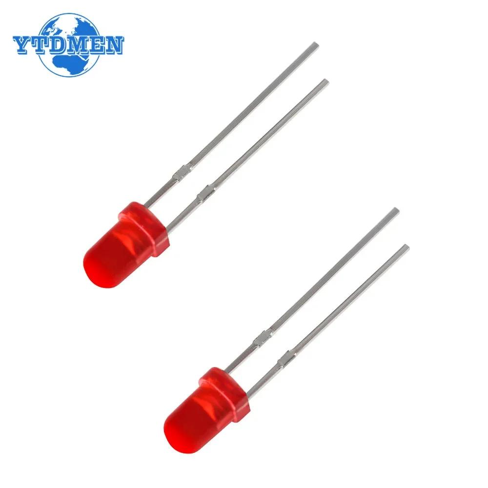 50/100 STÜCKE F3 Super Helle LED Diode 3MM Rote Leuchtdioden DIY Kit