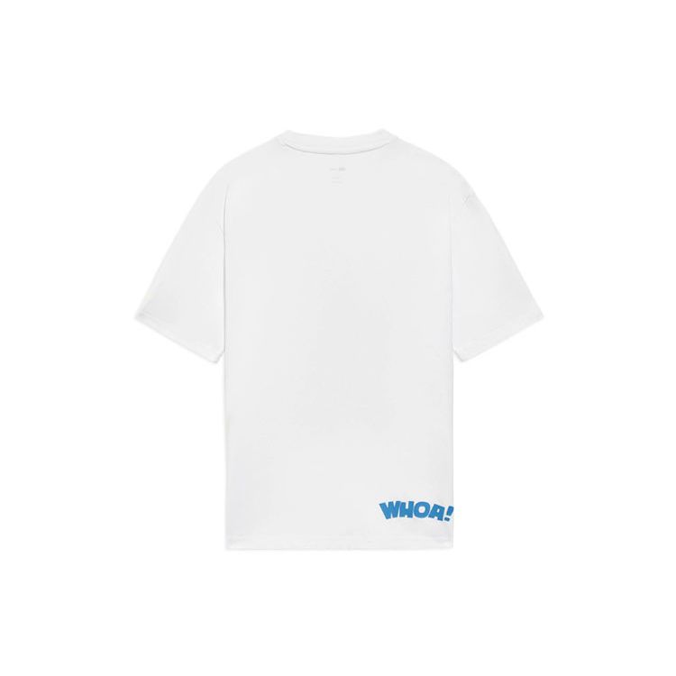 Li Ning X Disney Star Wars Serie Cartoon-Print Rundhals-T-Shirt Herren Tops Weiß AHSS573-1