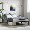 VidaXL Metal Bed Frame with Black Headboard 120x190 Cm 355460