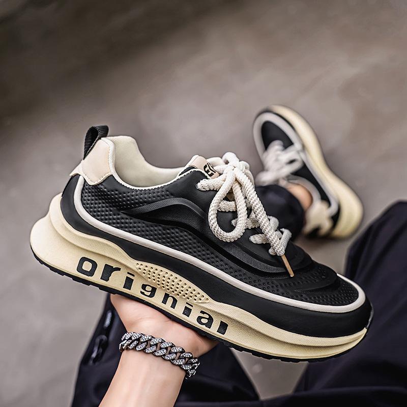 Fashion Avant-Garde Trend Casual Shoes High Street Tide Cool Driving Locomotive Shoes Handsome Trendy Mens Sports Running Shoes