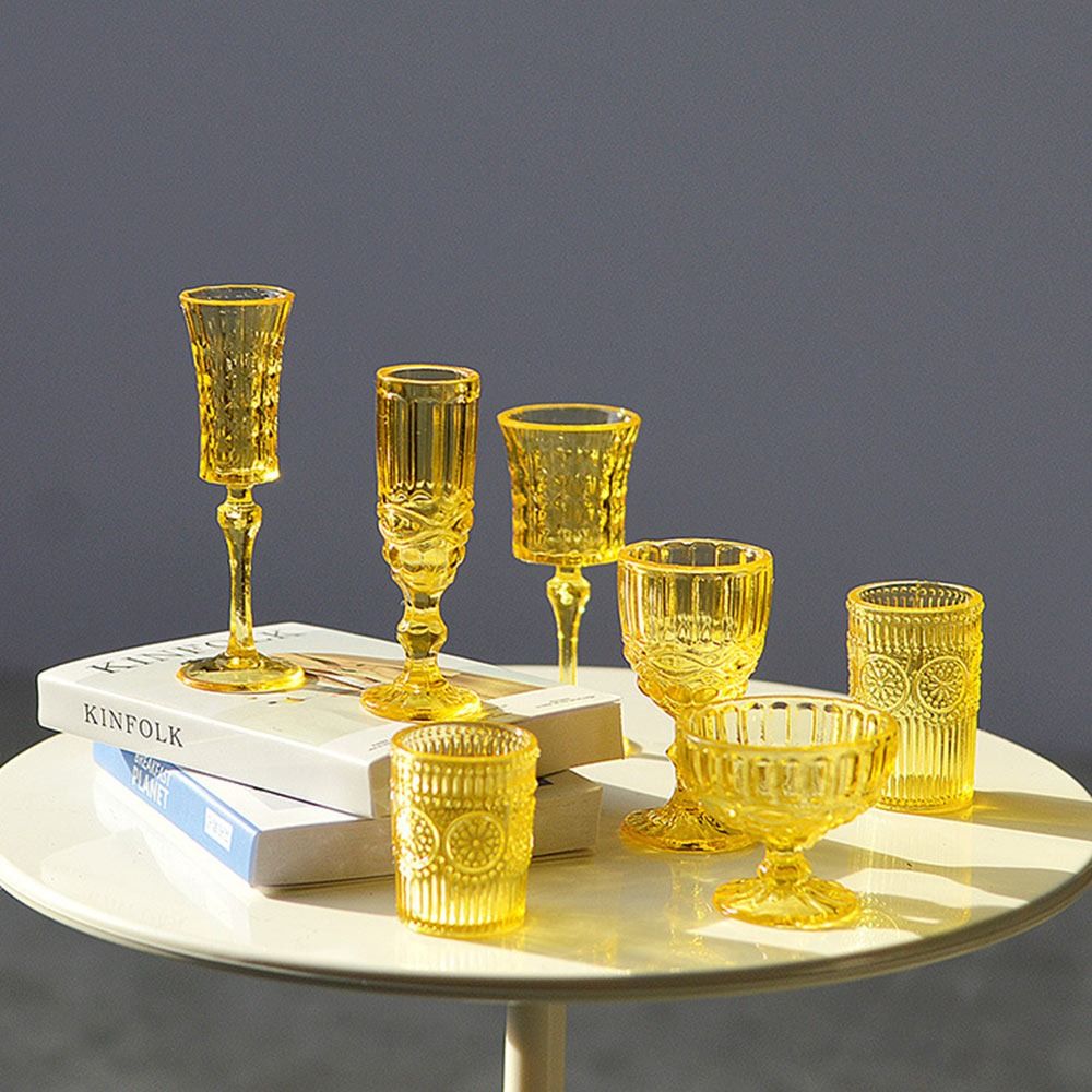7PCS Multicolor Dollhouse Water Cup 1/6 Scale Doll Kitchenware Miniature Wine Glass  Dollhouse