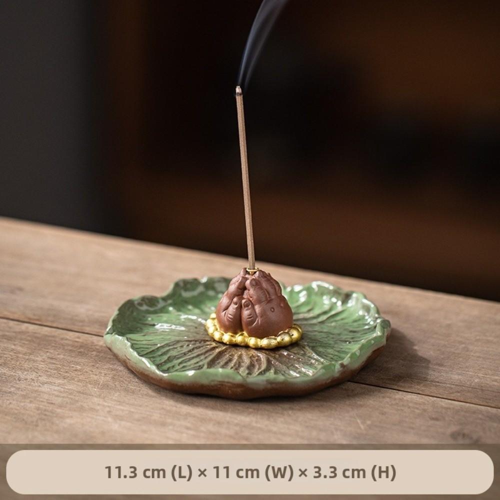 Zen Chinese Style Animal Lotus Incense Burner Frog Turtle Crab Incense Stick Burner Relaxation