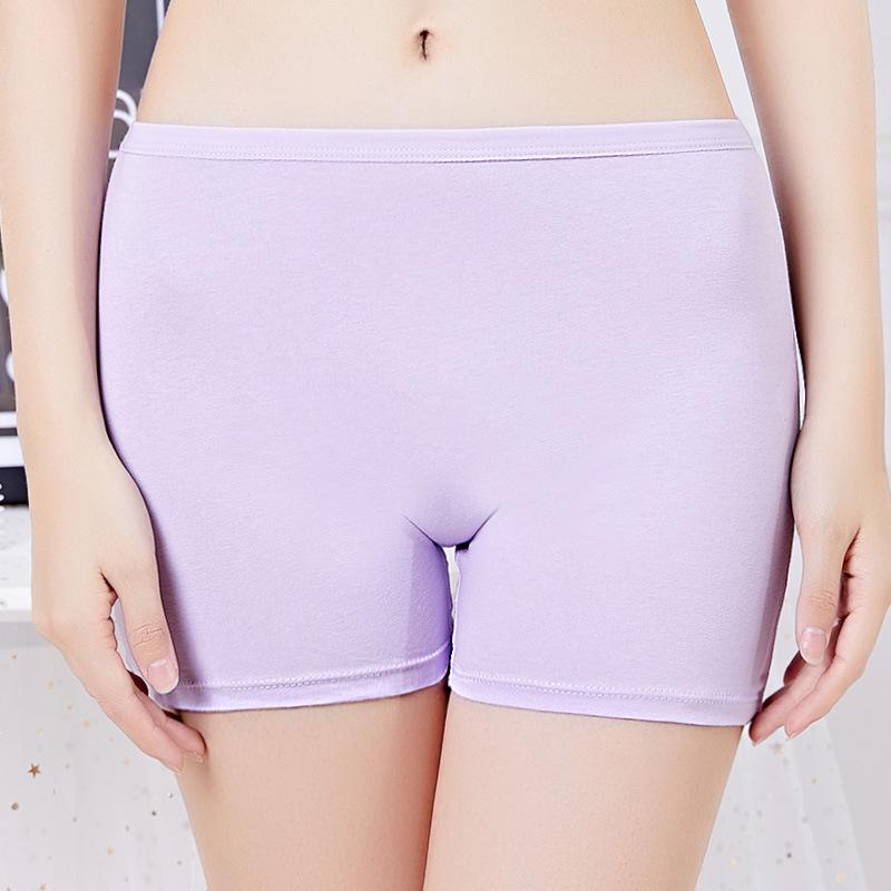 Women's Plus Size Cotton Safety Pants with Anti Slip Boxer Briefs