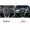 Matte Silver 2016-21 Car Steering Wheel Horn Ring Fit For BMW X1 F48 Cover Panel