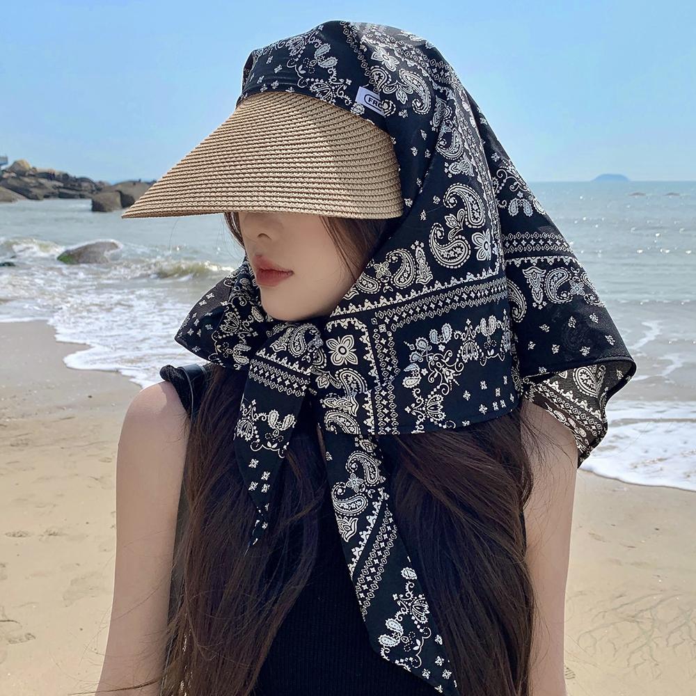 French Retro Headscarf Hat Quick Drying Peaked Cap Fashion Sun Hat  for Women Spring and Summer