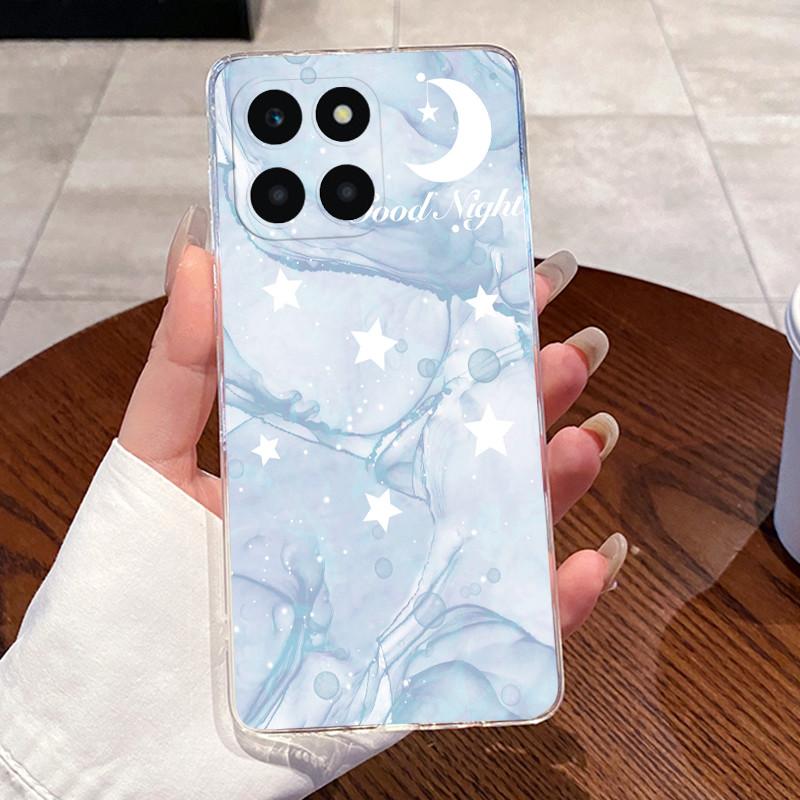 Jelly Casing For Honor X6A Plus HonorX6A X6C Fundas Clear Silicone Soft TPU Back Cover Cute Cat Rabbit Heart Protective Case
