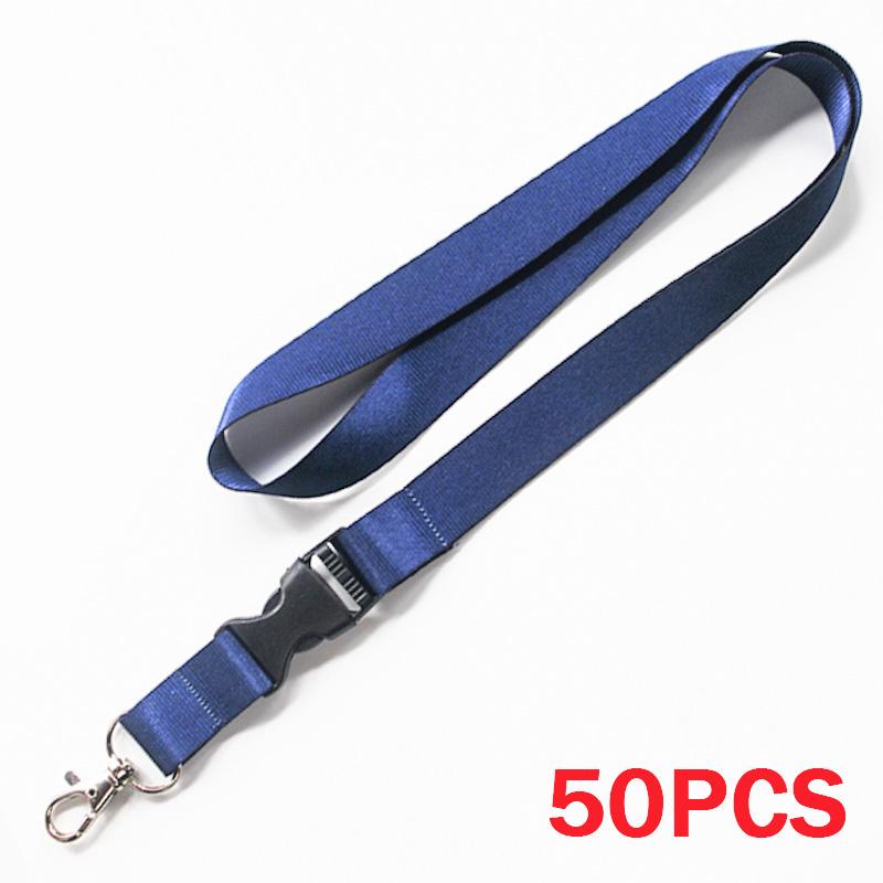 

50pcs/lot Custom Printed Lanyard For Keys Badge Holder Staff Cards My Logo Company Name Personalized Printing With Buckle