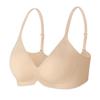 Plus Size Soft Support Wireless Push Up Bra For Women Big Cup