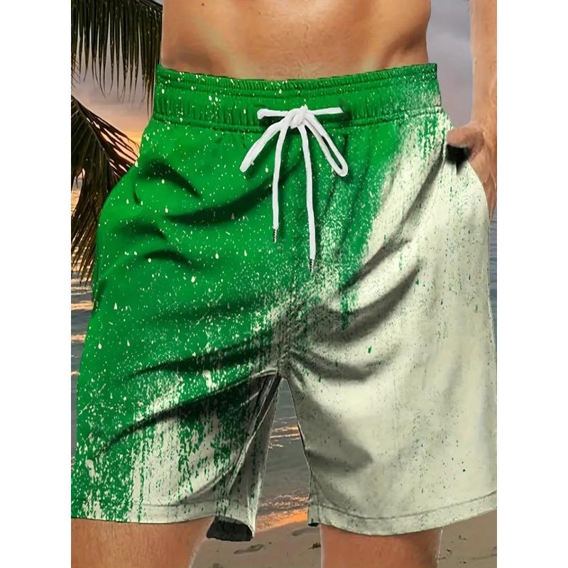Men's Beach Pants Red Dragon 3D Printed Men's Shorts Summer Casual Breathable Shorts Men's Clothing Bermuda Men's Shorts