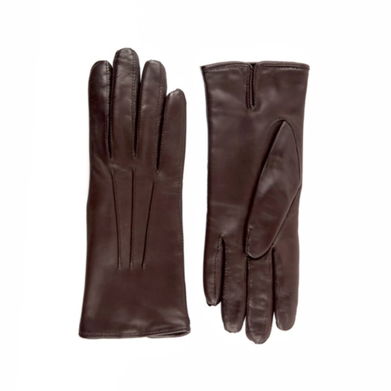 MANI CALDE Nappa Leather Gloves For Women_Brown(Marrone)