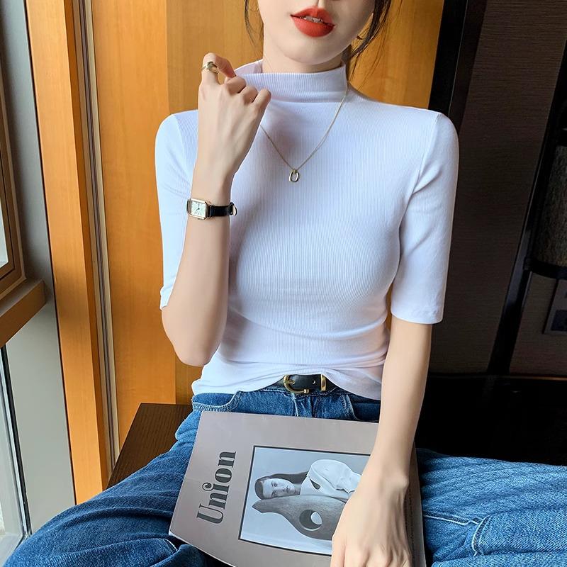 

Женский базовый топ с полувысоким воротом и рукавом средней длины - Коллекция весна/осень 2024 L (102-114 kg)