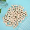 Round Bds Wooden Log Color Craft Bds for Jewelry Children Toys Making