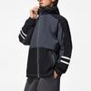 Li-Ning Color Block Water Resistant Loose Sports Windbreaker Men Outerwear Cold-Sand-Black Black AFDT637-2