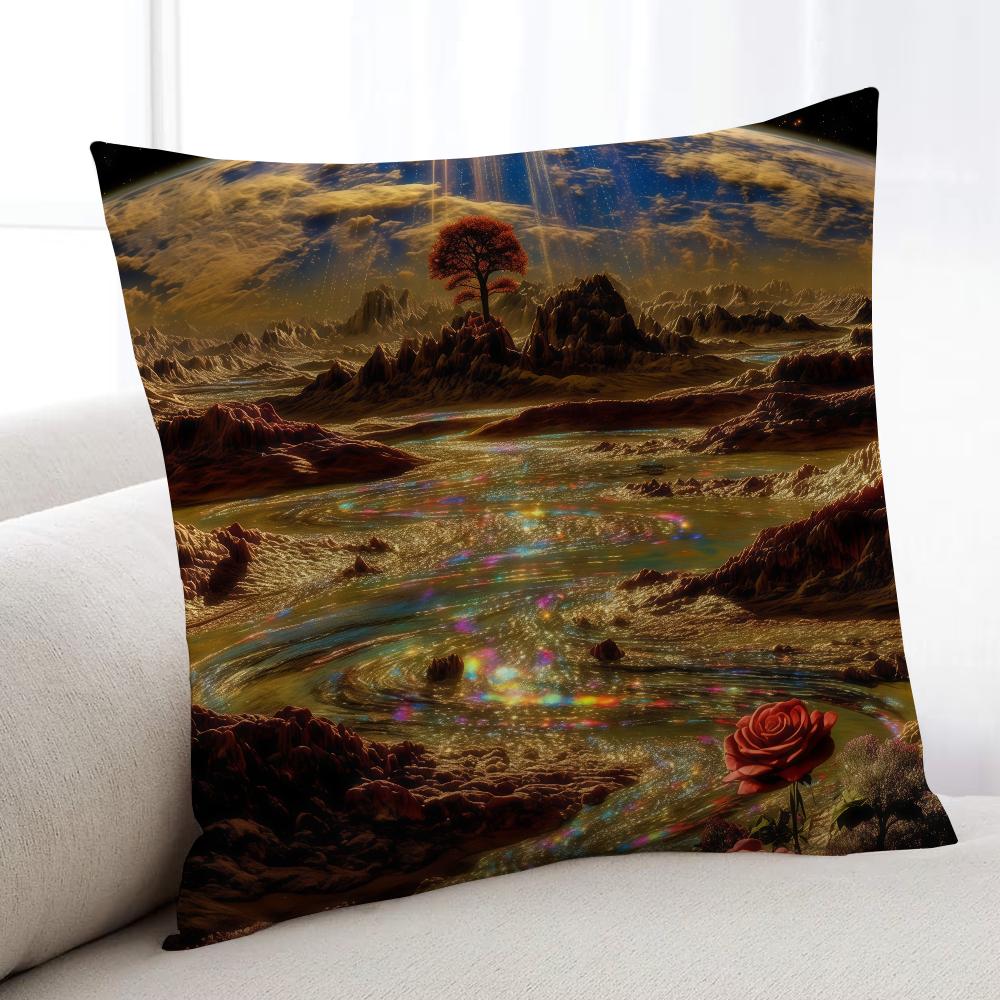 

cushion cover Style Home Bedding Sofa Art living Room pillowcase Simple Soft Skin Cushion Surreal Cover Party Gift 30x30 cm