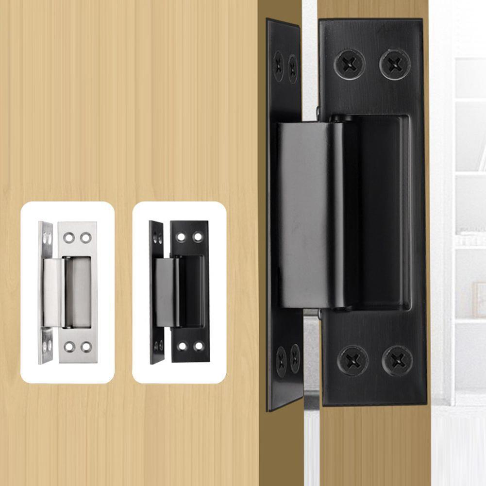 Invisible Cross Door Hinge Wood Door Folding Hinge Stainless Steel Concealed Hinges Window Furniture Hardware Accessories