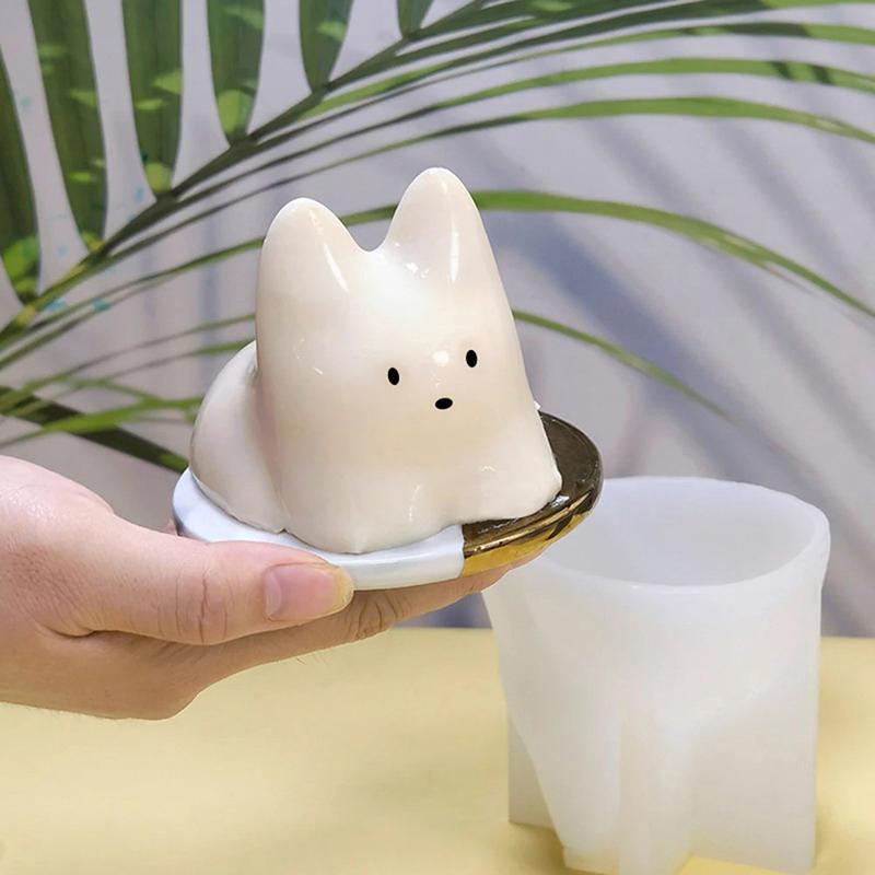 1 Pack Cat Milk Pudding Silicone Mold Jelly Bowl Cake Cute Cake White Cold Ice Powder Mold Cake Decoration Accessories