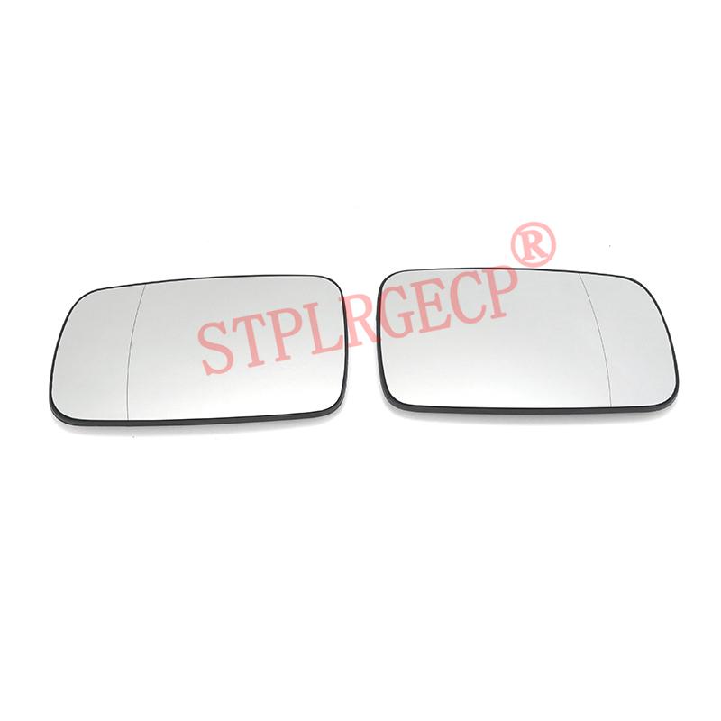 Stplrgecp Passenger Side Driver Side Left or Right Door Side Heated Wing Mirror Glass Lens for BMW E46 E65 E66 E67 2000-2008