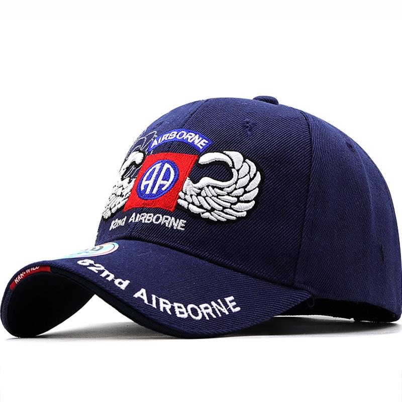 Outdoor Baseball Cap D Airborne Division Leisure Baseball Cap UV Protection Cap Big Eaves Cap Travel Breathable Cap