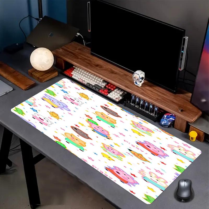 Peppa Pig Theme Mouse Pad, Non Slip Rubber Base, Multifunctional Office & Home Decor, Perfect for Workspace Personalization.