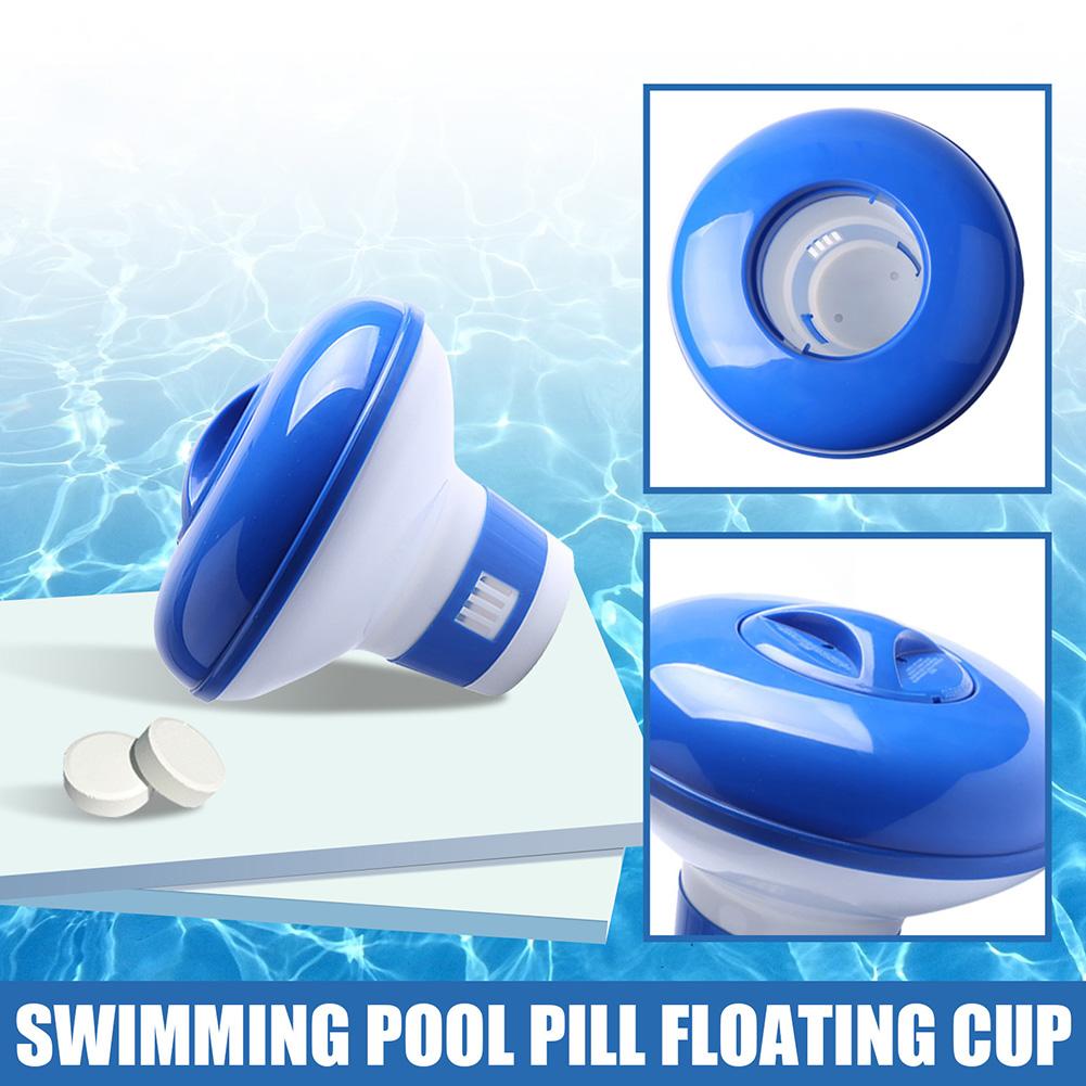 Swimming Pool Floating Chlorine Dispenser Disinfection Automatic Applicator Pump Pill Disinfecting Box Spa Swimming Pool Accesso