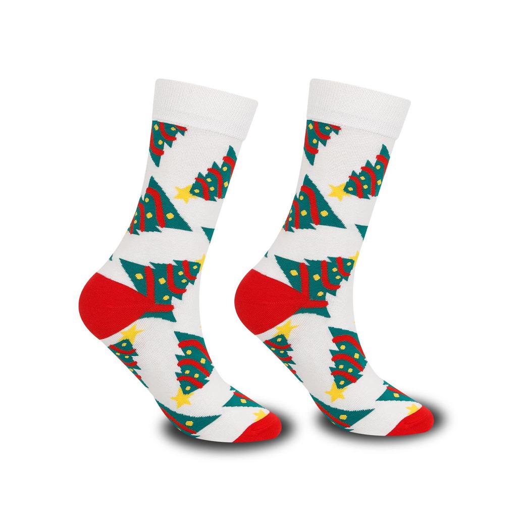 New Autumn/Winter Trendy Mid-Calf Cotton Socks for Men & Women – Personality Long Socks, Ideal for Christmas