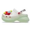 Crocs Bay Wildflower Clog EVA Comfortable Versatile Clogs Women Clogs White Green 211184-0WV