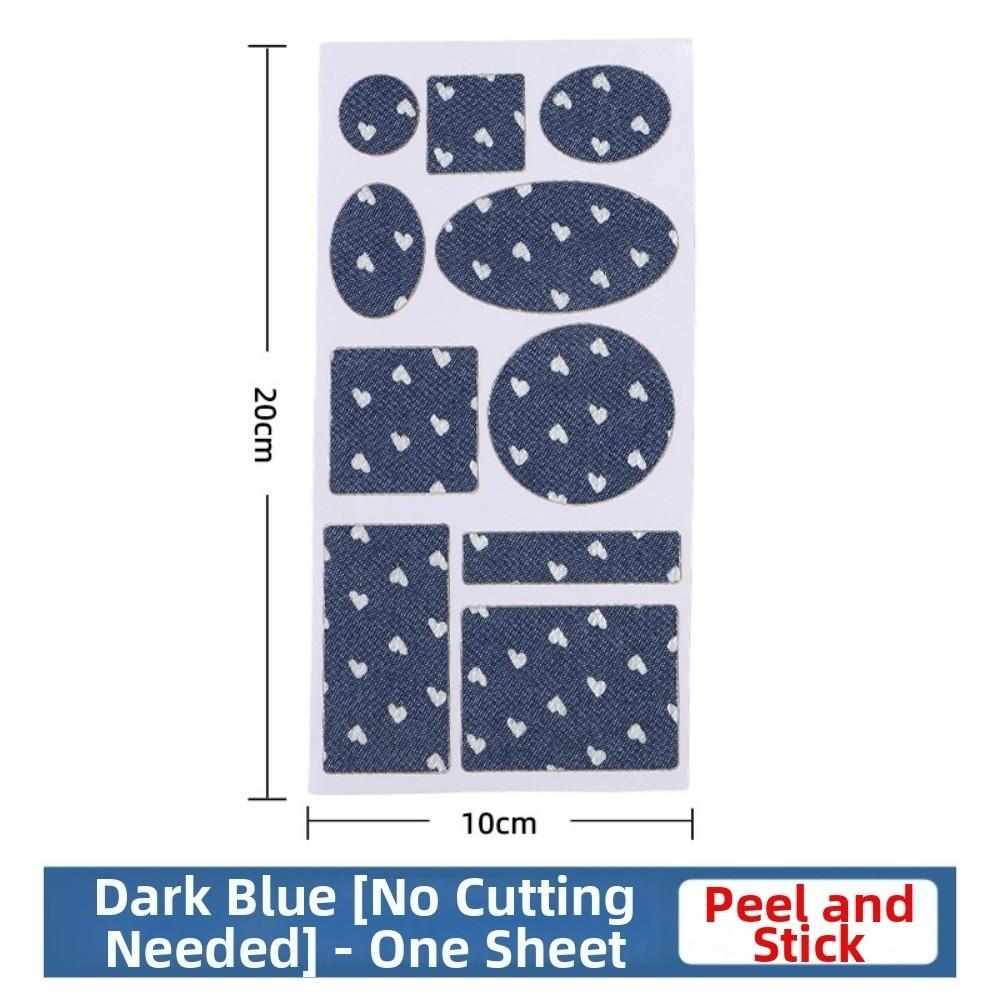 Reinforcement Iron-On Patches Apparel Sewing Denim Patches New Clothing Patches  for Knee Repair 4pcs-6