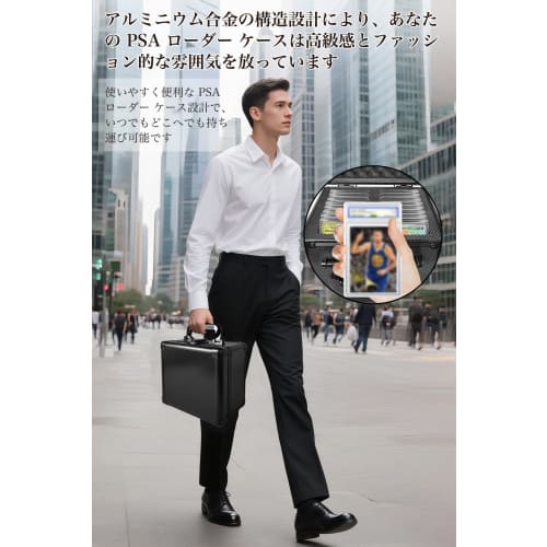 HG CHASING TRIBE PSA BGS Storage Case, Aluminum Alloy Deck Case [2025 Latest Upgrade], Fits Screw-Down Decks, Large Capacity 117-Pack Storage for PSA