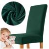 Thick Velvet Chair Cover Bottle Green