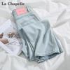 La Chapelle Damen Tencel High-Waist Weitbeinige Jeans