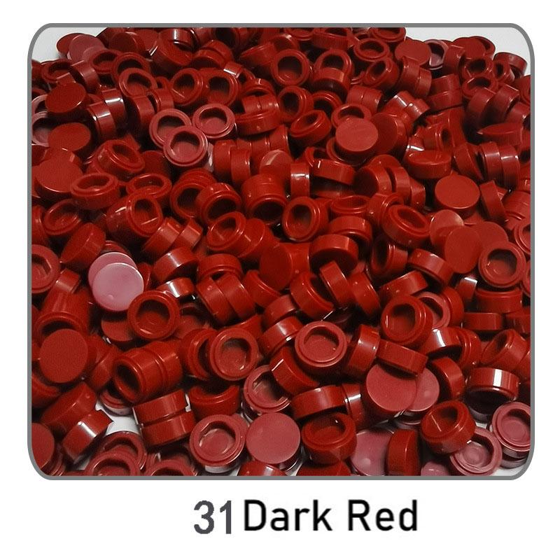 1000 Stück Stadt Bausteine Flache Fliese 1x1 Runde Steine DIY Erleuchten Bausteine Teile 98138 Bausteine für Jungen Mädchen Geschenke Kinder