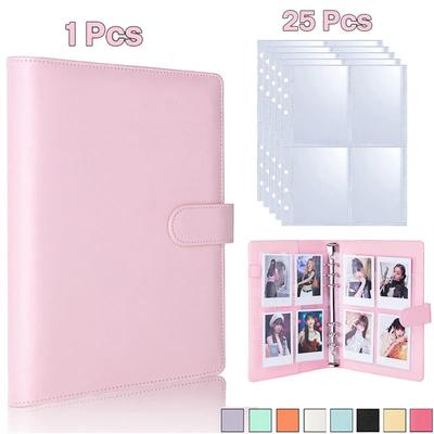 25pcs Page(4 Grids) Photo Card A5-Binder Kpop Photo Albums Idol Cards Loose-leaf Collect Book Binder Binder Photocard Holder