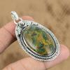 Mothers Day Deal Rainforest Jasper Gemstone Wife Flower New Pendant 925 Silver