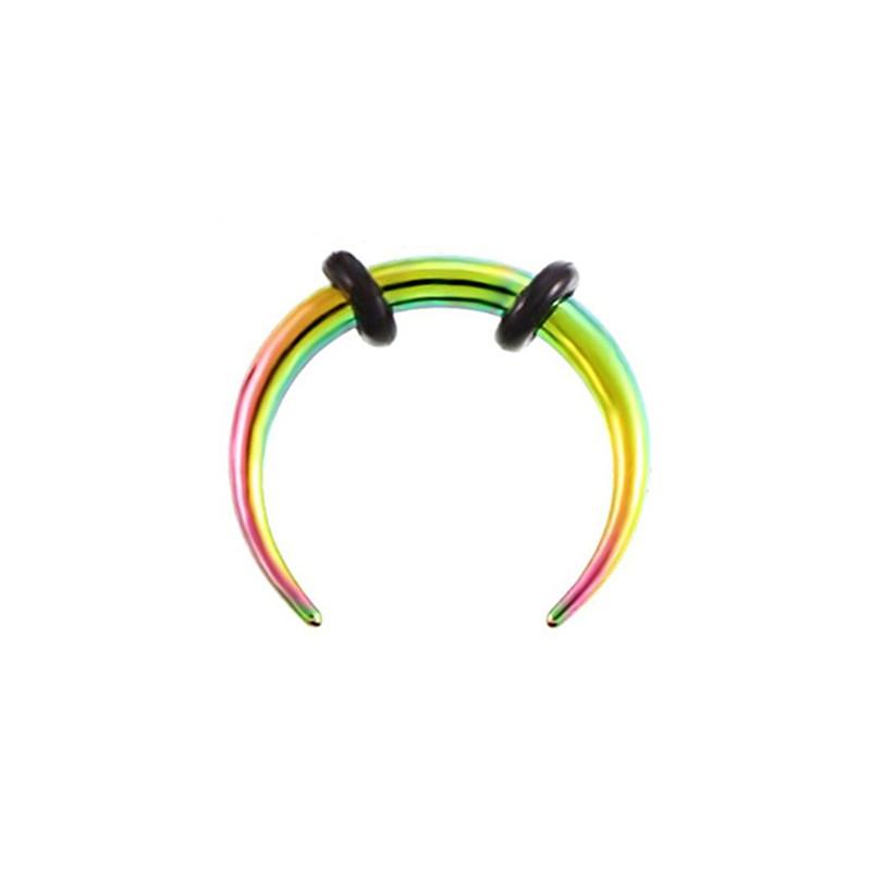 Damen Fake Piercing Nasenring Creolen Septum Piercing Nasenclip Rock HipHop Edelstahl Magnet Mode Körperschmuck