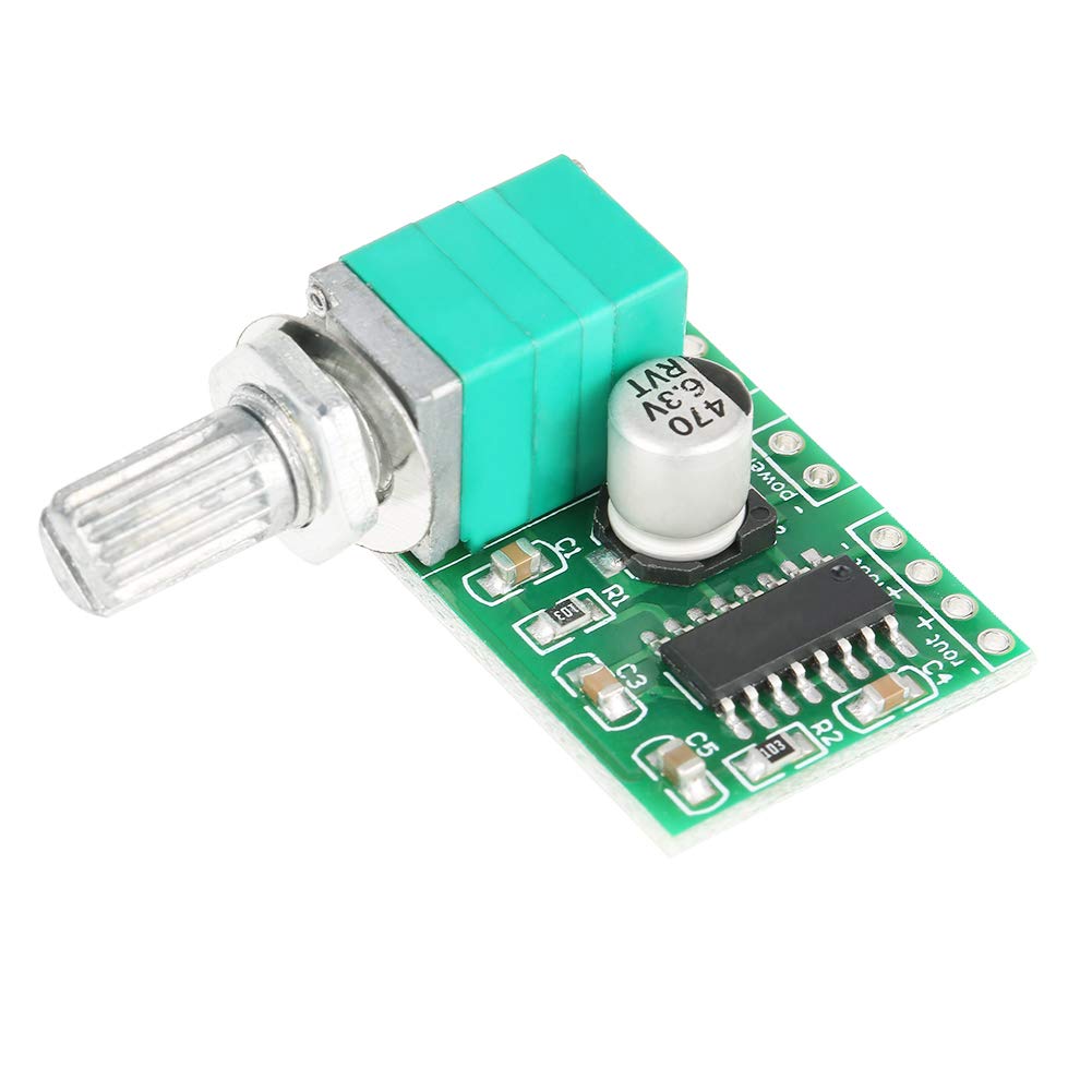 Digital Audio Amplifier Board PAM8403, 5V DC, 3W X 2 Output, Mini Size 3.5 X 3cm, 4 Pack